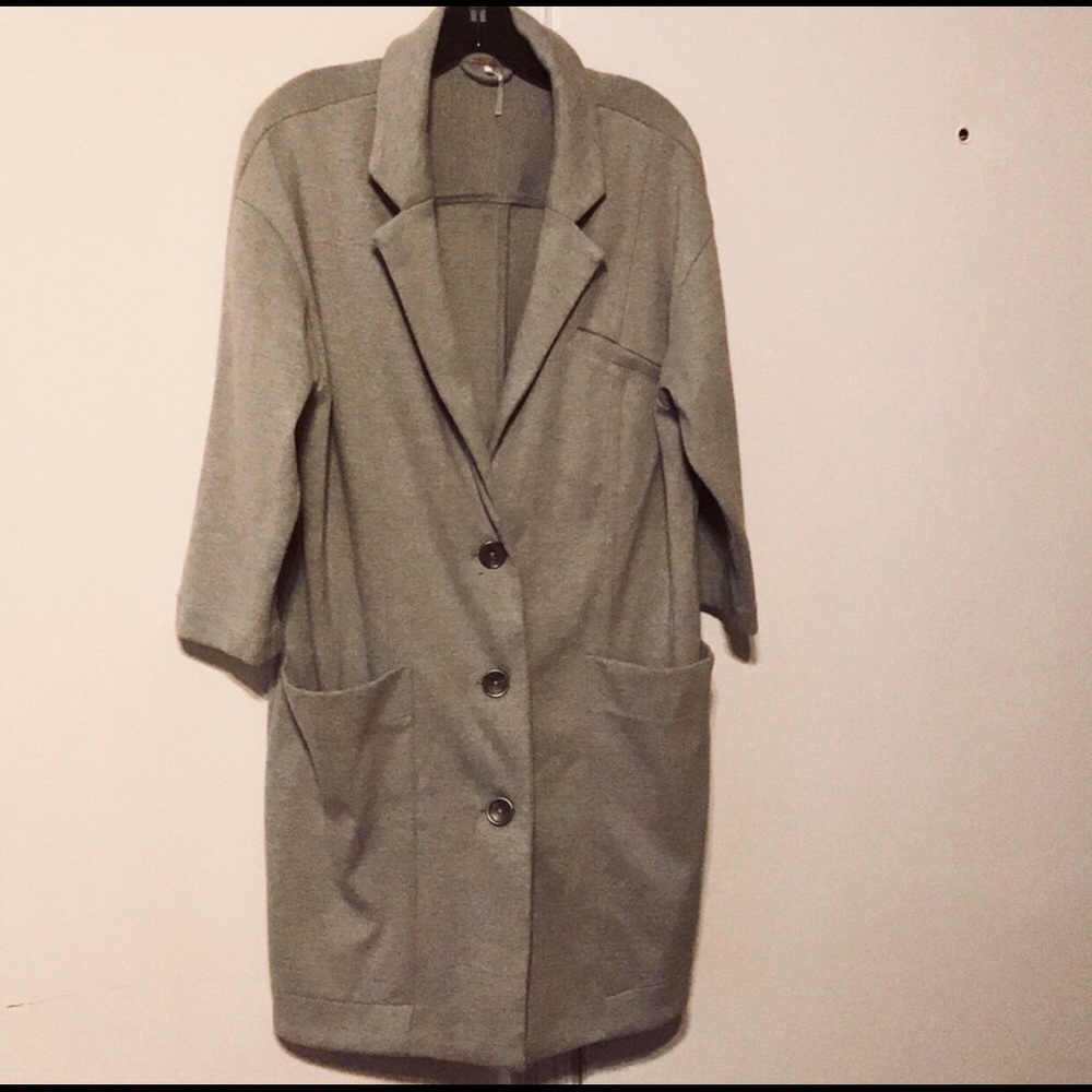 Free people gray coat
